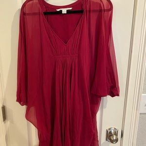 DVF dress. Size 4. Burgundy color